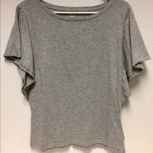 GAP Vintage Wash Ruffle Sleeve Top